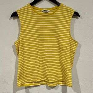BODEN Yellow Striped Women's Tank Top Size 14